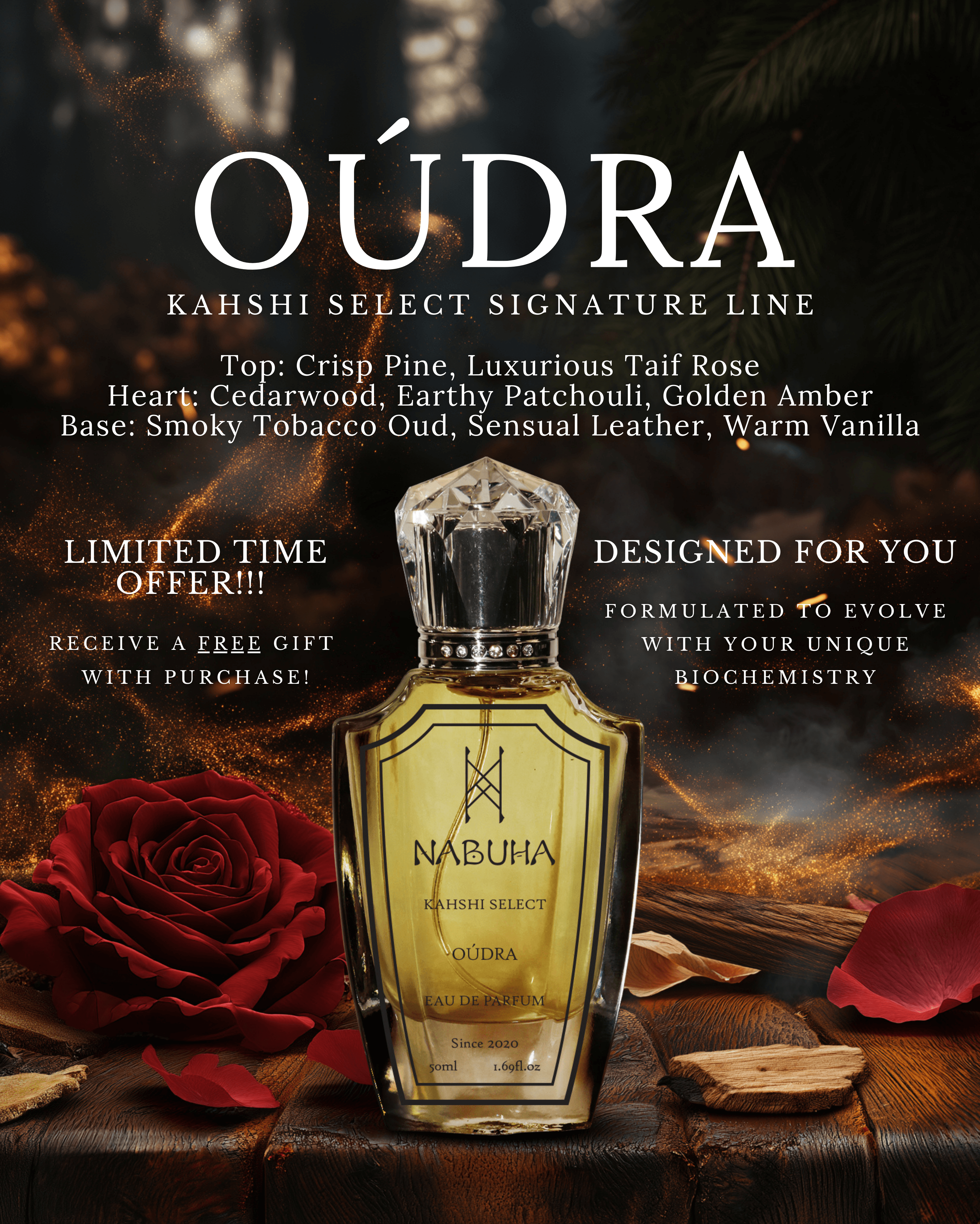 OÚDRA Eau de Parfum, NABUHA Kahshi Select